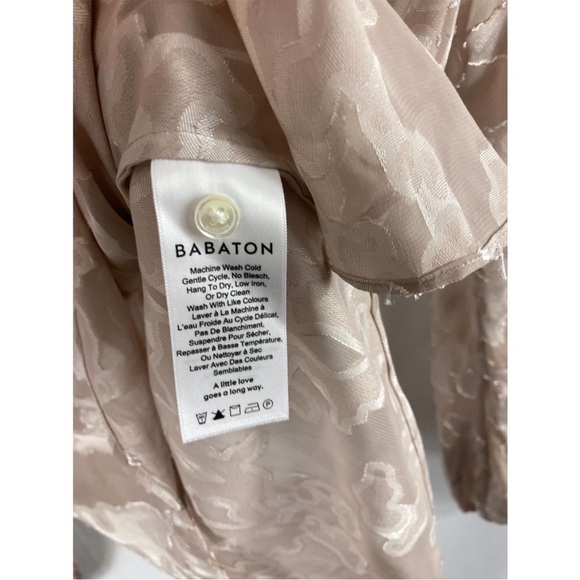 Babaton by Aritzia Granados Sheer Textured Blouse | XXS - Picture 5 of 6